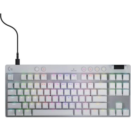LOGITECH PRO X TKL RAPID TENKEYLESS WIRED GAMING KEYBOARD - WHITE