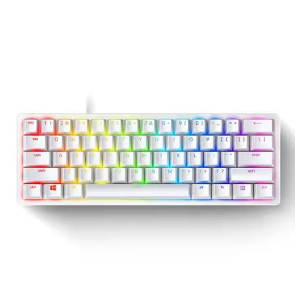 RAZER HUNTSMAN V3 PRO MINI - 60% ANALOG OPTICAL ESPORTS KEYBOARD - WHITE EDITION (RZ03-04991700-R3M1)