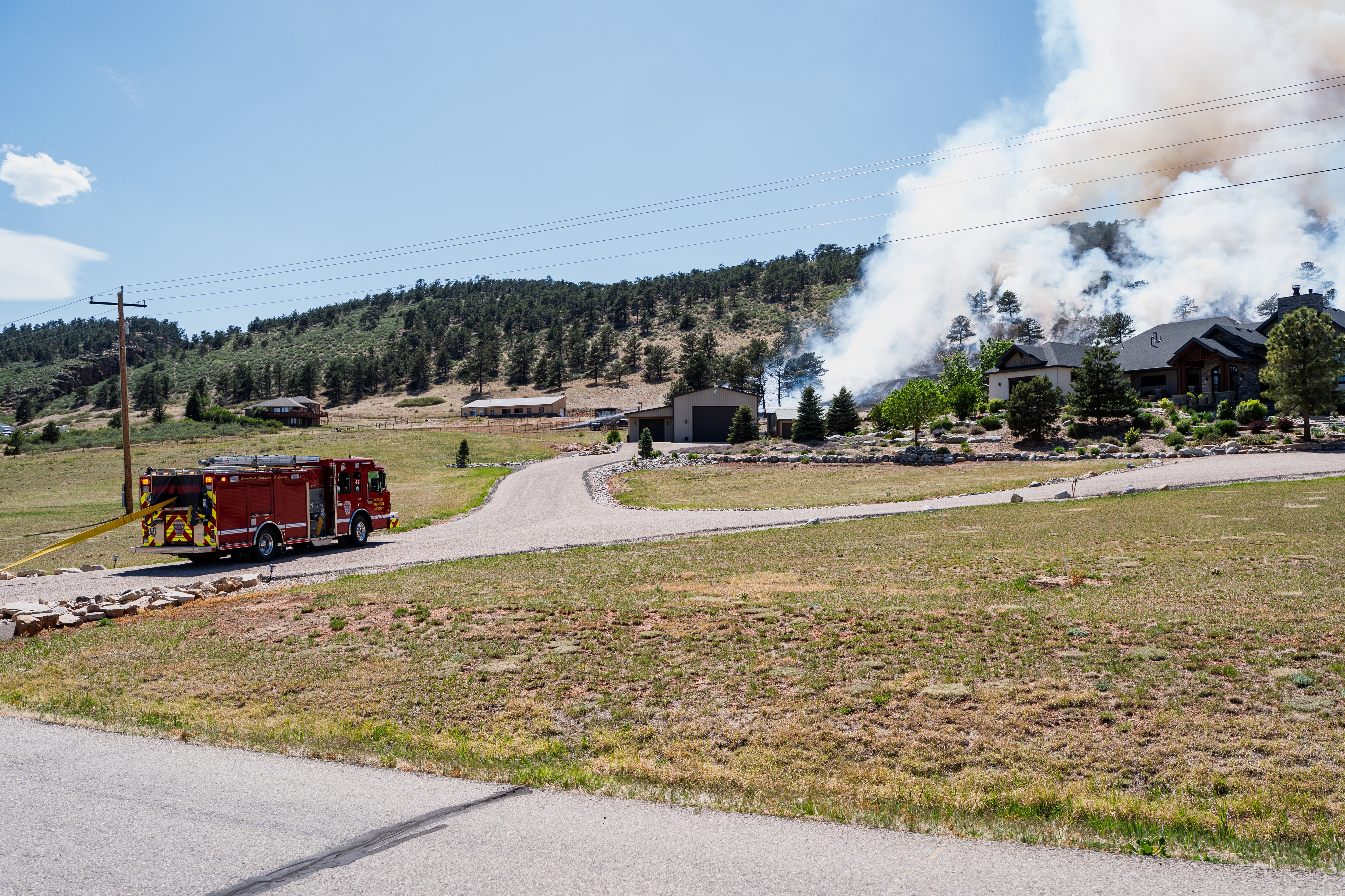 The Sedona Hills Fire in Loveland Monday afternoon (Courtesy of...