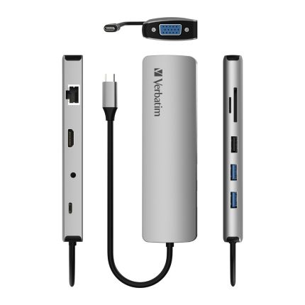 VERBATIM 100W 10-IN-1 PORTABLE DOCK CHARGING HUB #66956