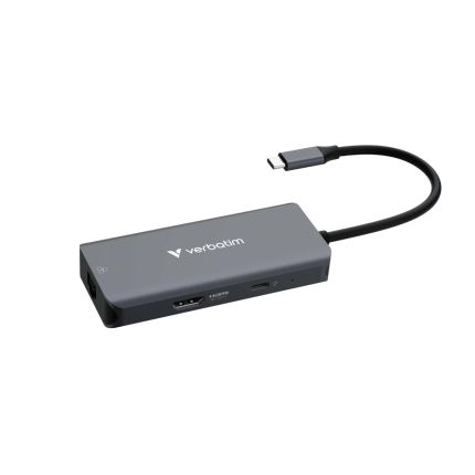 VERBATIM 6-PORT USB-C HUB WITH RJ45 #32157